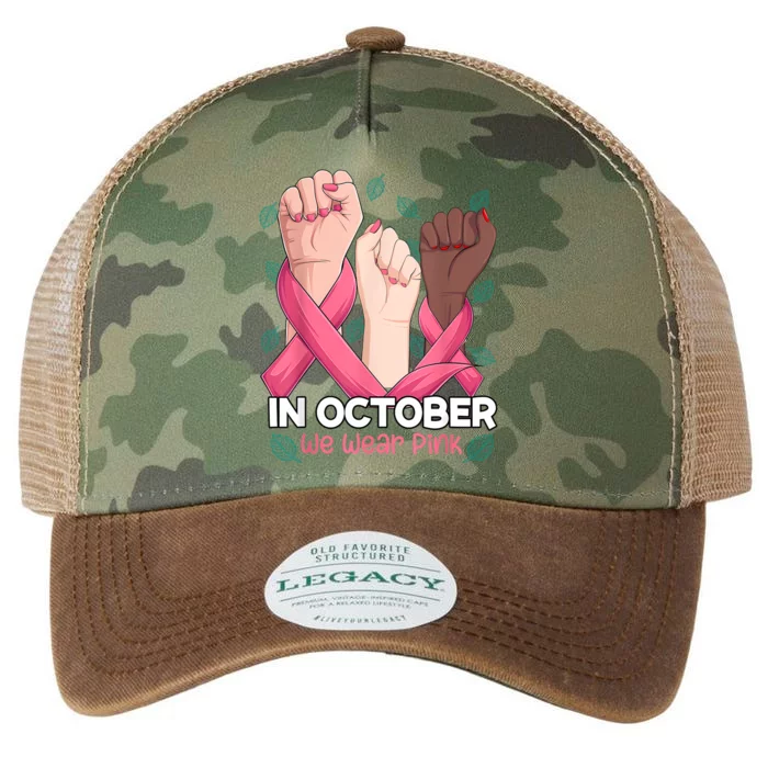 Breast Cancer Awareness Month In October We Wear Legacy Tie Dye Trucker Hat