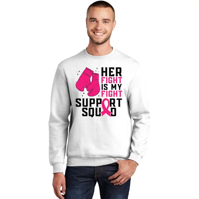 Breast Cancer Awareness Husband Support Squad Sweatshirt