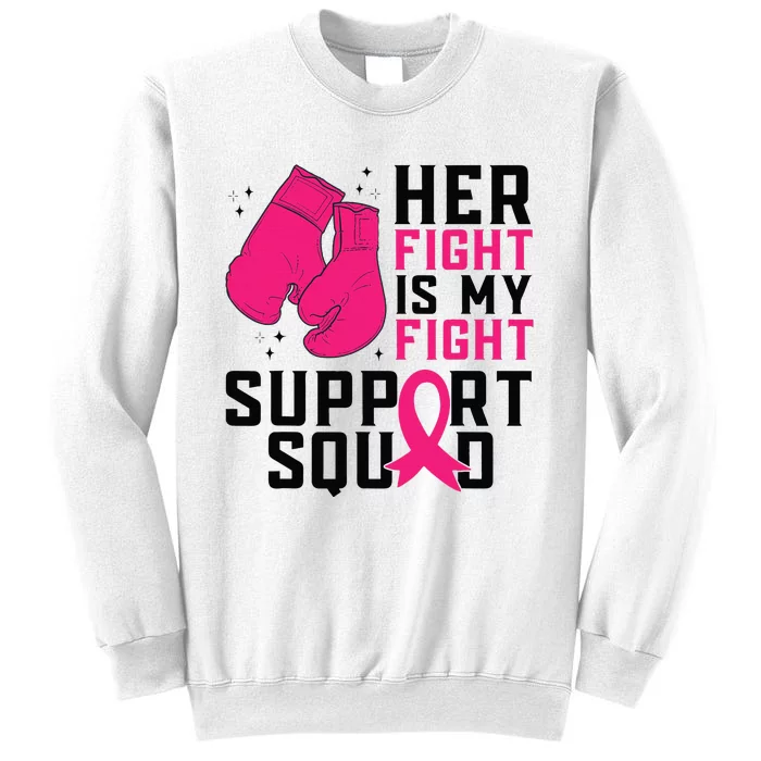 Breast Cancer Awareness Husband Support Squad Sweatshirt