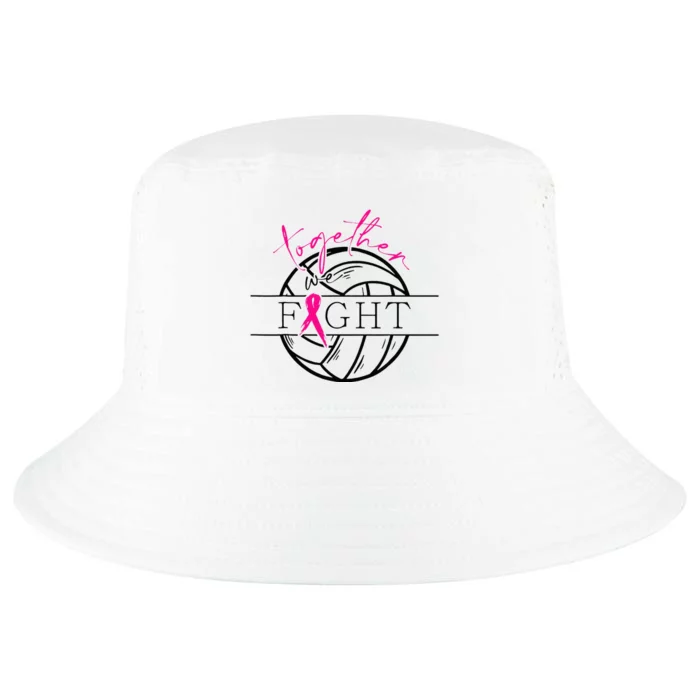 Breast Cancer Awareness Together We Fight Volleyball Pink Cool Comfort Performance Bucket Hat