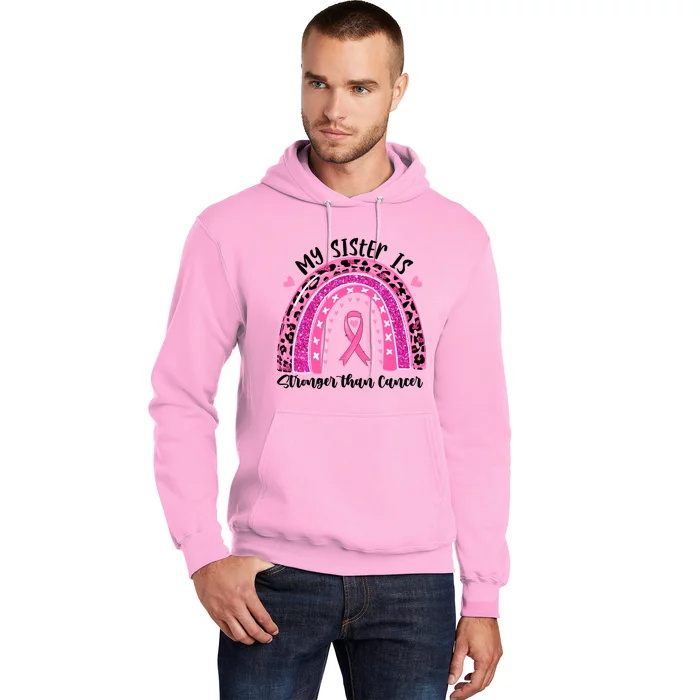 Breast Cancer Awareness My Sister Is Stronger Than Cancer Meaningful Gift Hoodie