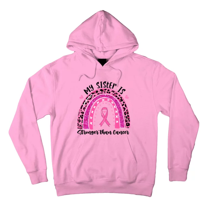 Breast Cancer Awareness My Sister Is Stronger Than Cancer Meaningful Gift Hoodie