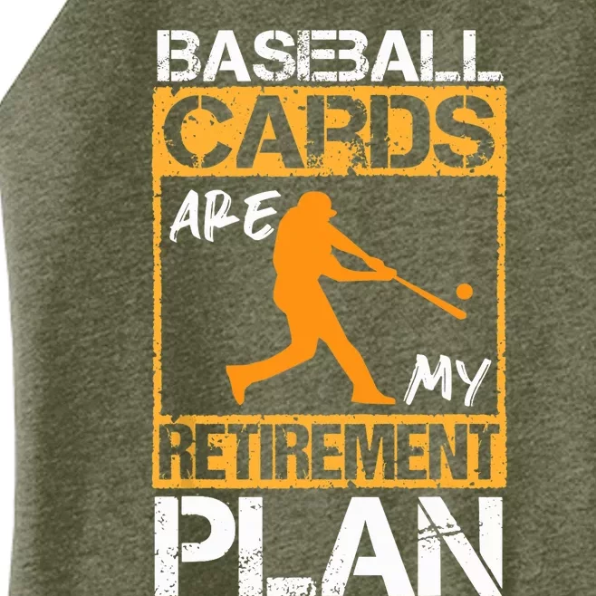 Baseball Cards are my retirement plan design Baseball Card Women’s Perfect Tri Rocker Tank