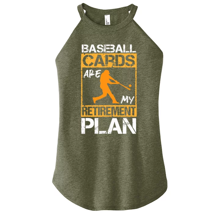 Baseball Cards are my retirement plan design Baseball Card Women’s Perfect Tri Rocker Tank