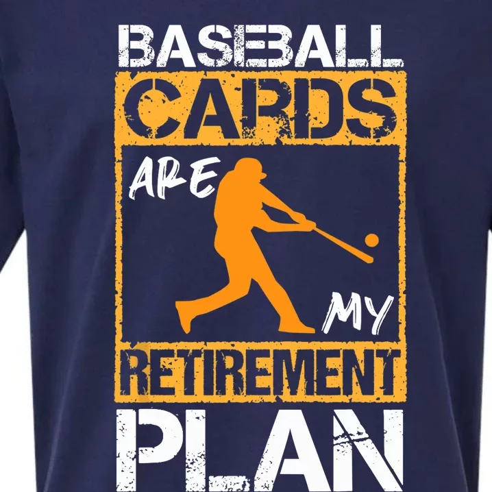 Baseball Cards are my retirement plan design Baseball Card Sueded Cloud Jersey T-Shirt