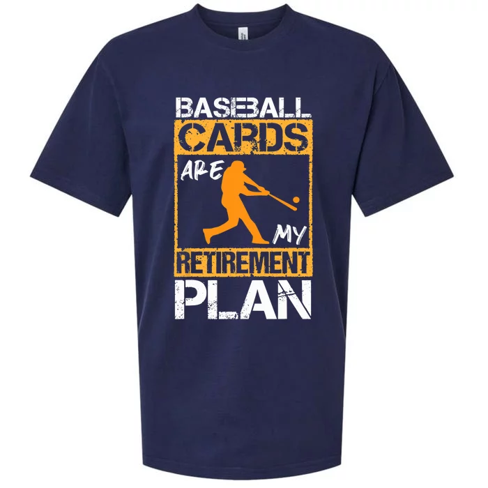 Baseball Cards are my retirement plan design Baseball Card Sueded Cloud Jersey T-Shirt