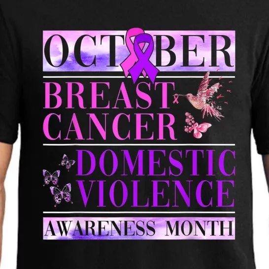 Breast Cancer And Domestic Violence Awareness Pajama Set