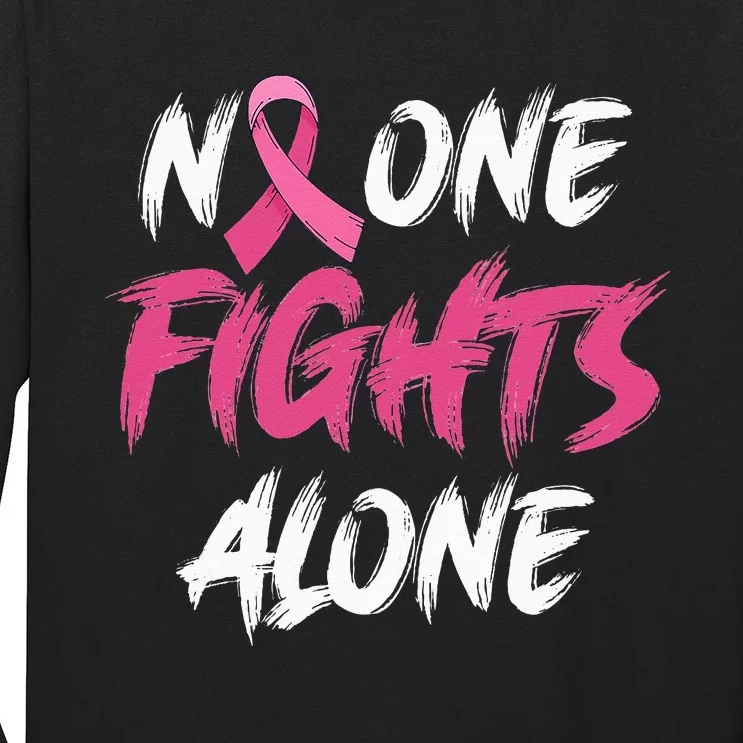 Breast Cancer Awareness Pink Ribbon Long Sleeve Shirt