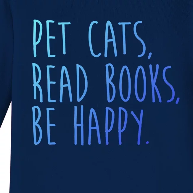 Book Cats And Books Bookworm Gift Baby Long Sleeve Bodysuit