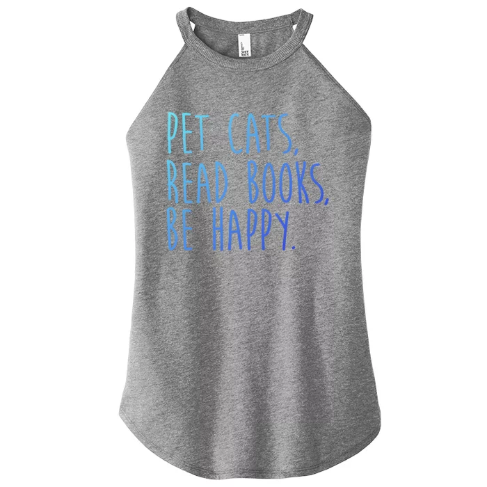 Book Cats And Books Bookworm Gift Women’s Perfect Tri Rocker Tank