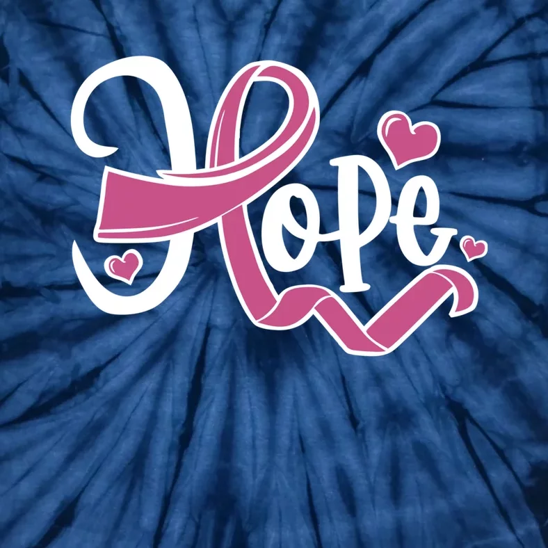 Breast Cancer Awareness Hope Pink Ribbon Tie-Dye T-Shirt