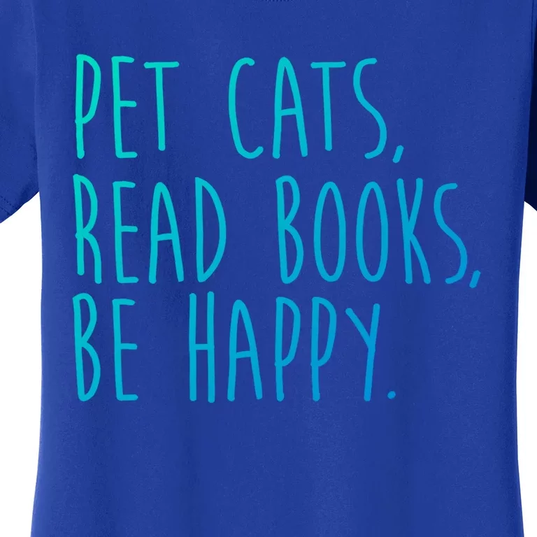 Book Cats And Books Bookworm Gift Women's T-Shirt