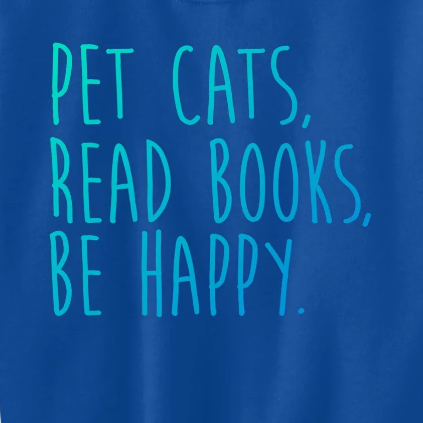 Book Cats And Books Bookworm Gift Kids Sweatshirt