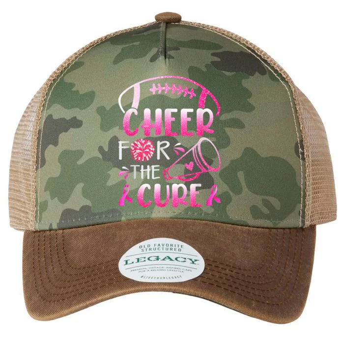 Breast Cancer Awareness Cheer For The Cure Cancer Support Squad Legacy Tie Dye Trucker Hat