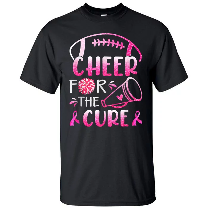 Breast Cancer Awareness Cheer For The Cure Cancer Support Squad Tall T-Shirt