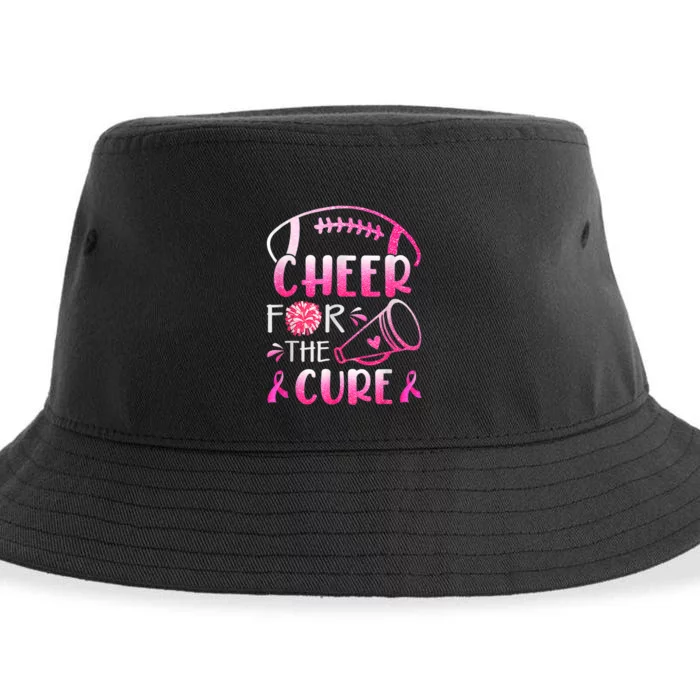 Breast Cancer Awareness Cheer For The Cure Cancer Support Squad Sustainable Bucket Hat