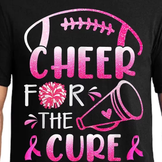 Breast Cancer Awareness Cheer For The Cure Cancer Support Squad Pajama Set