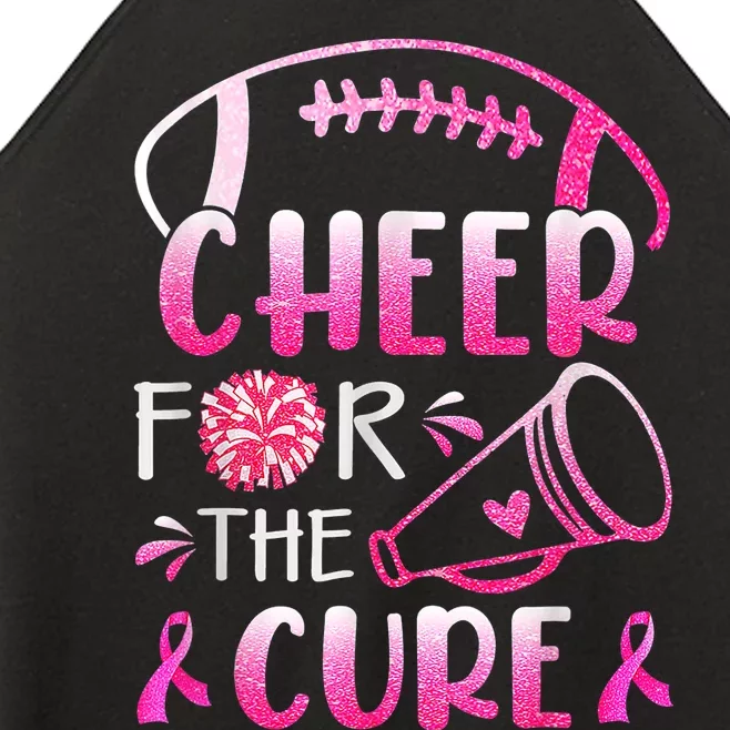 Breast Cancer Awareness Cheer For The Cure Cancer Support Squad Women’s Perfect Tri Rocker Tank