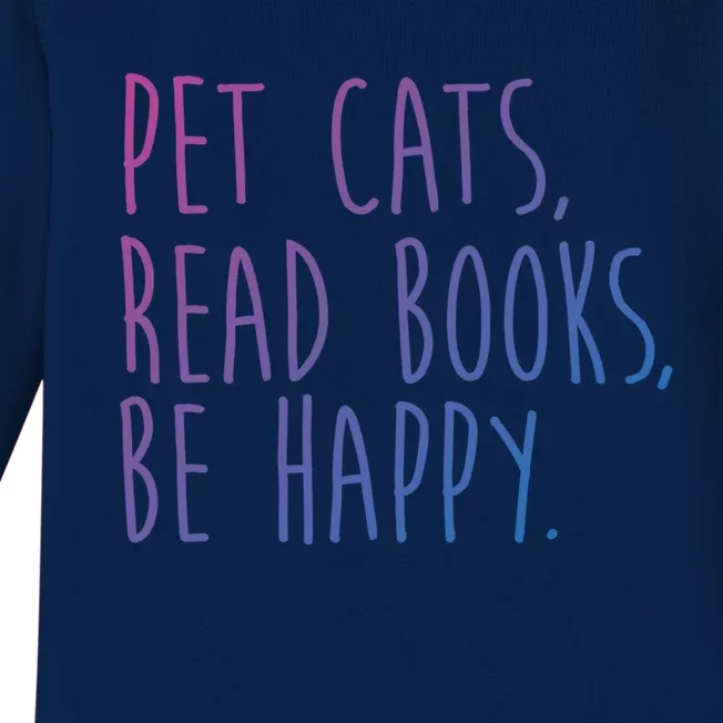 Book Cats And Books Bookworm Gift Baby Long Sleeve Bodysuit