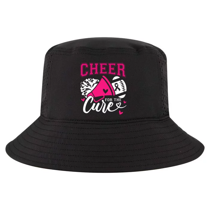 Breast Cancer Awareness Cheer For The Cure Football Fan Cool Comfort Performance Bucket Hat