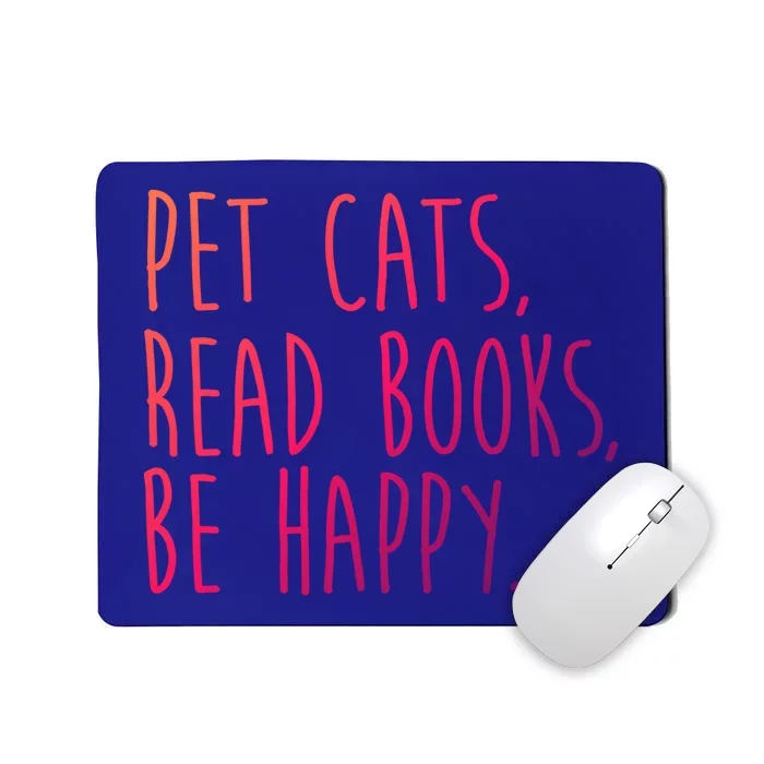 Book Cats And Books Bookworm Gift Mousepad