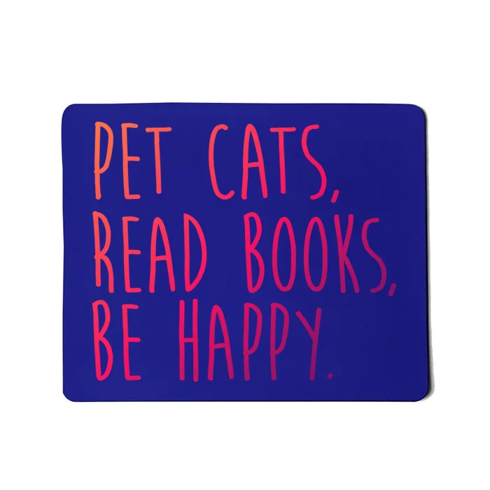 Book Cats And Books Bookworm Gift Mousepad