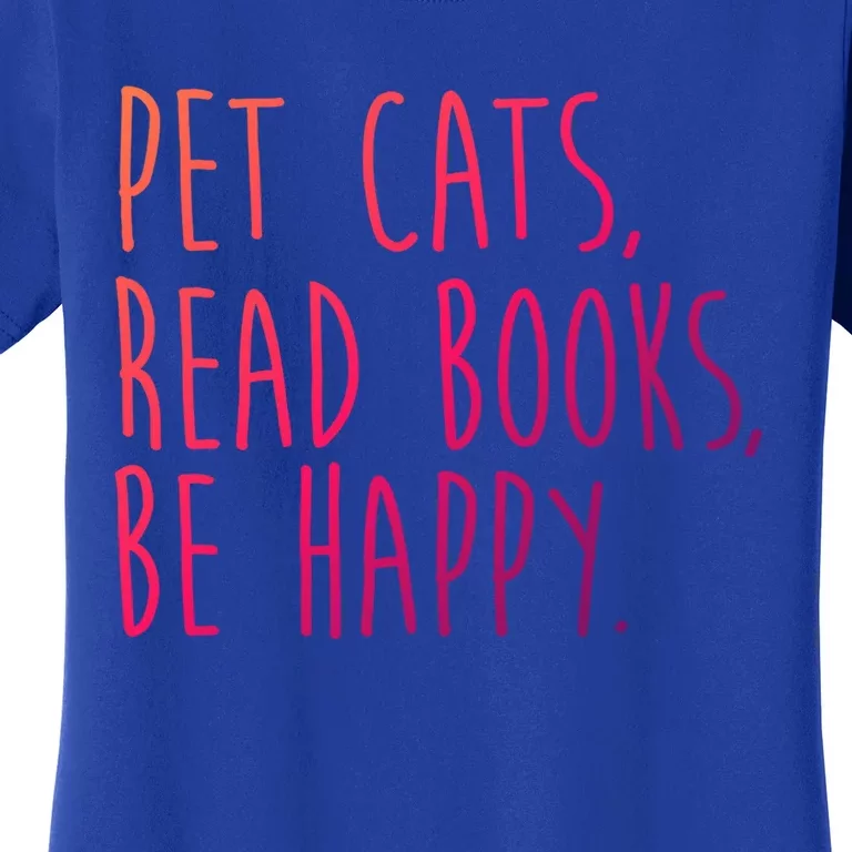 Book Cats And Books Bookworm Gift Women's T-Shirt