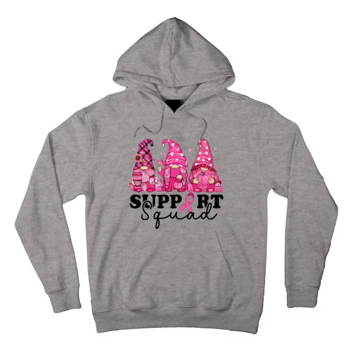 Breast Cancer Awareness For Gnomes Support Squad Tall Hoodie