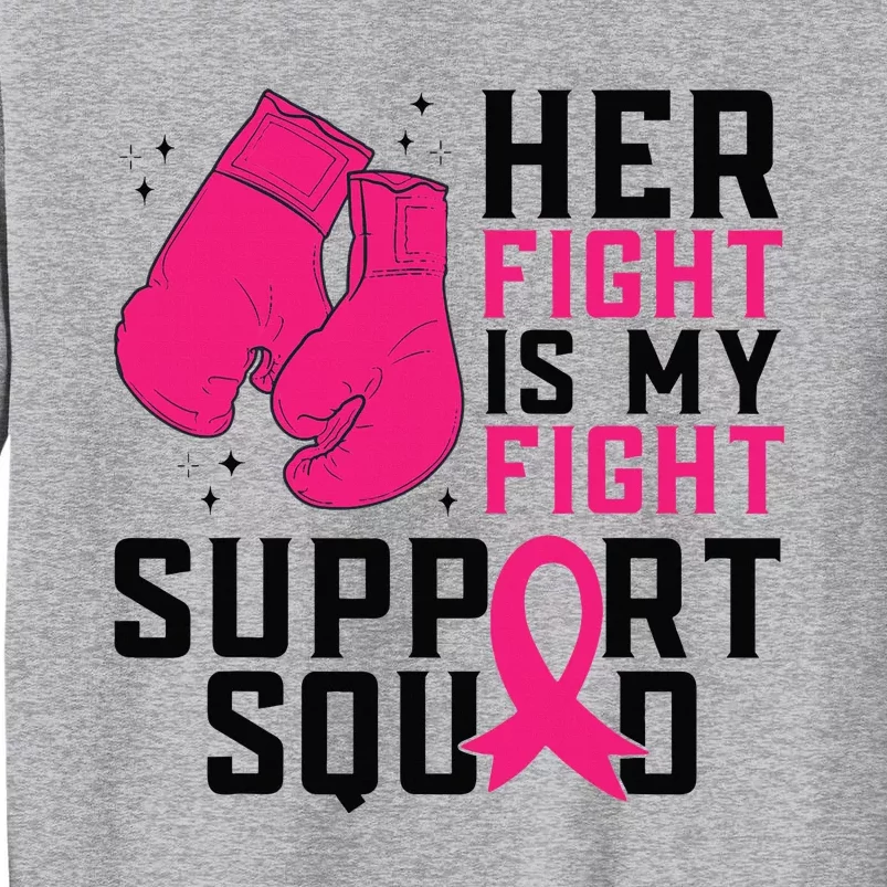 Breast Cancer Awareness Husband Support Squad Tall Sweatshirt