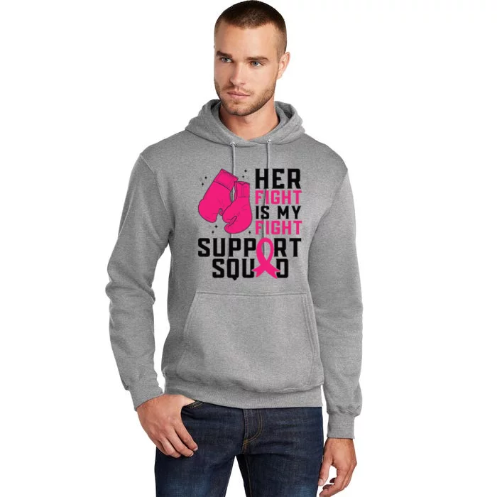 Breast Cancer Awareness Husband Support Squad Tall Hoodie