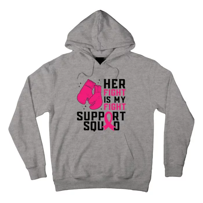 Breast Cancer Awareness Husband Support Squad Tall Hoodie