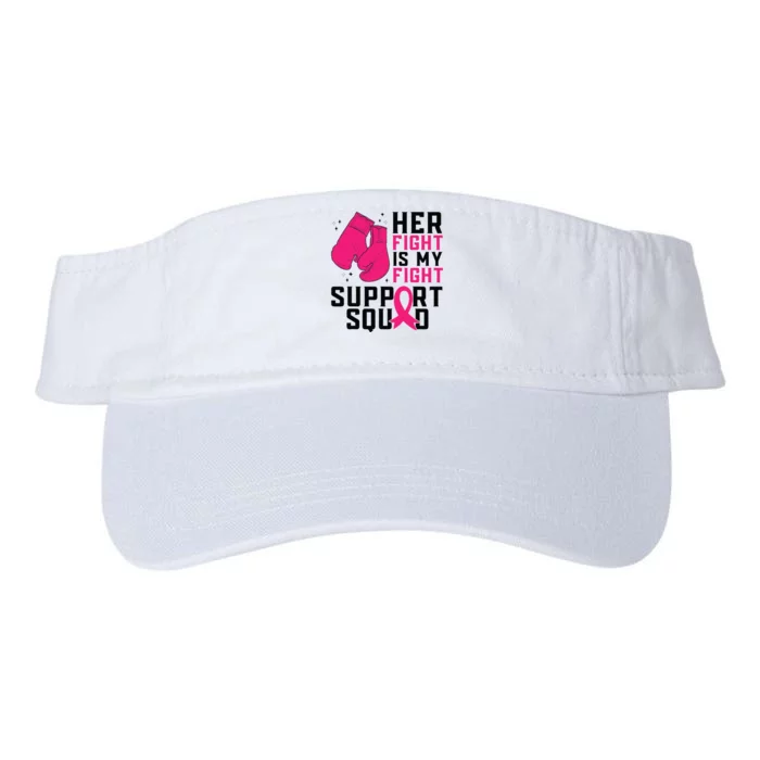 Breast Cancer Awareness Husband Support Squad Valucap Bio-Washed Visor