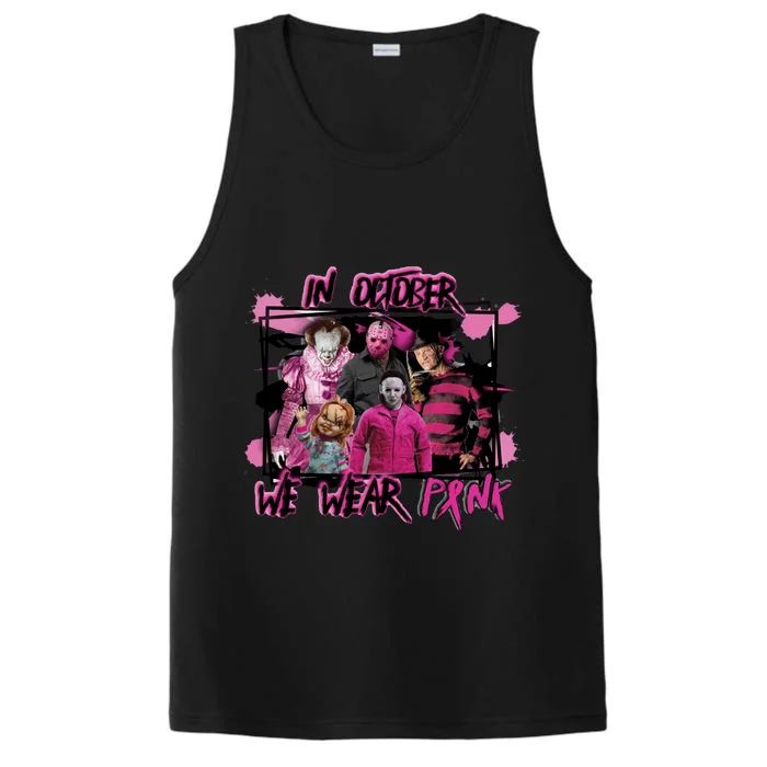 Breast Cancer Awareness Horror Movie Characters Halloween Performance Tank