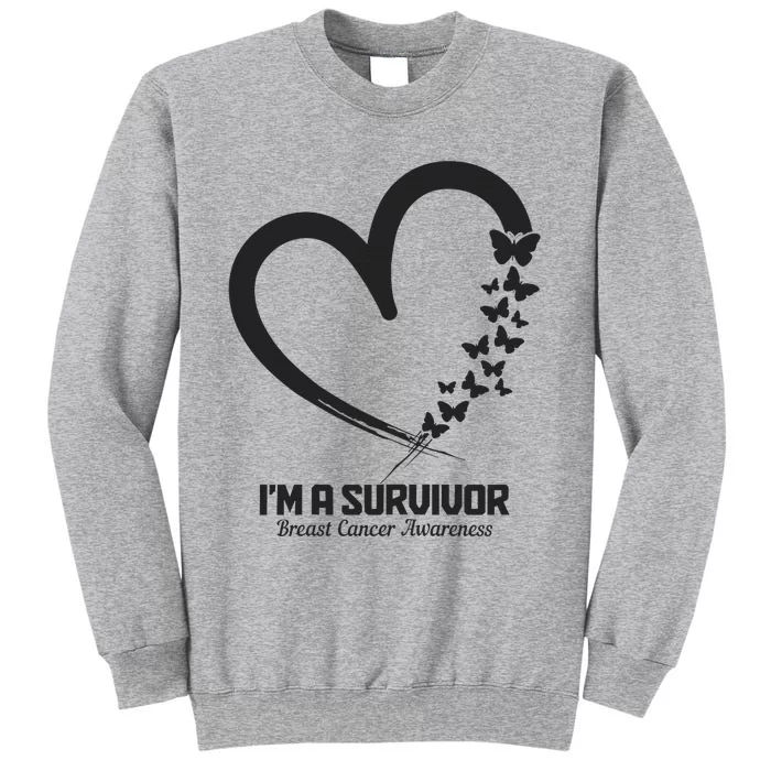 Breast Cancer Awareness Month October Pink Ribbon Survivor Tall Sweatshirt