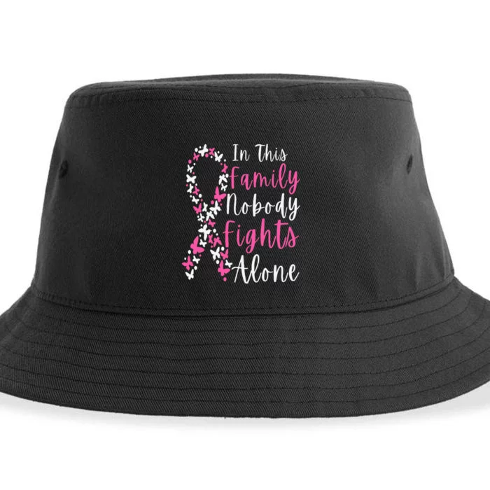 Breast Cancer Awareness In This Family Nobody Fights Alone Sustainable Bucket Hat