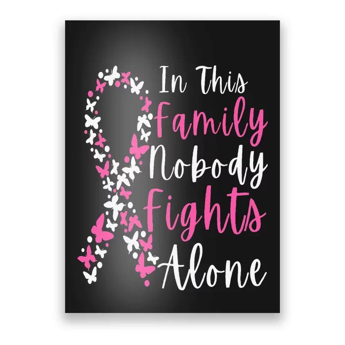 Breast Cancer Awareness In This Family Nobody Fights Alone Poster