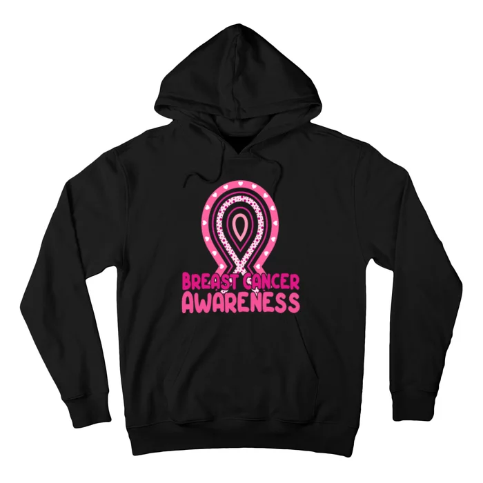 Breast Cancer Awareness Ribbon Heart Hoodie