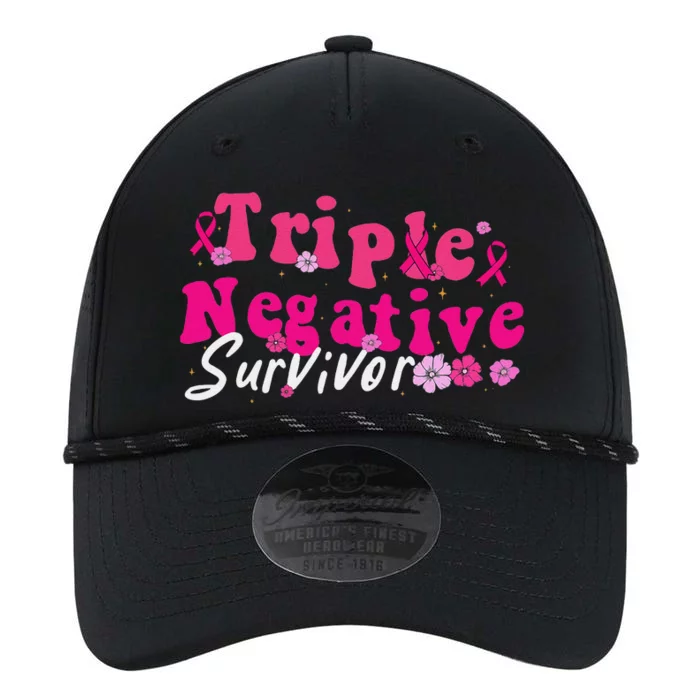 Breast Cancer Awareness Triple Negative Survivor Flowers Performance The Dyno Cap