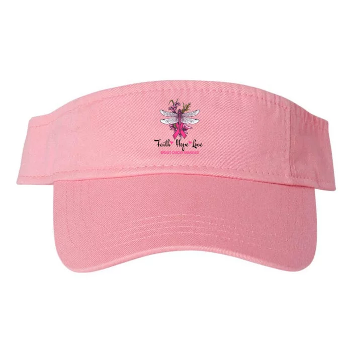 Breast Cancer Awareness Dragonfly Valucap Bio-Washed Visor