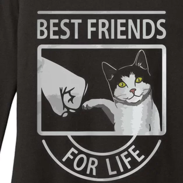 Bff Cat Awesome Cat Womens CVC Long Sleeve Shirt