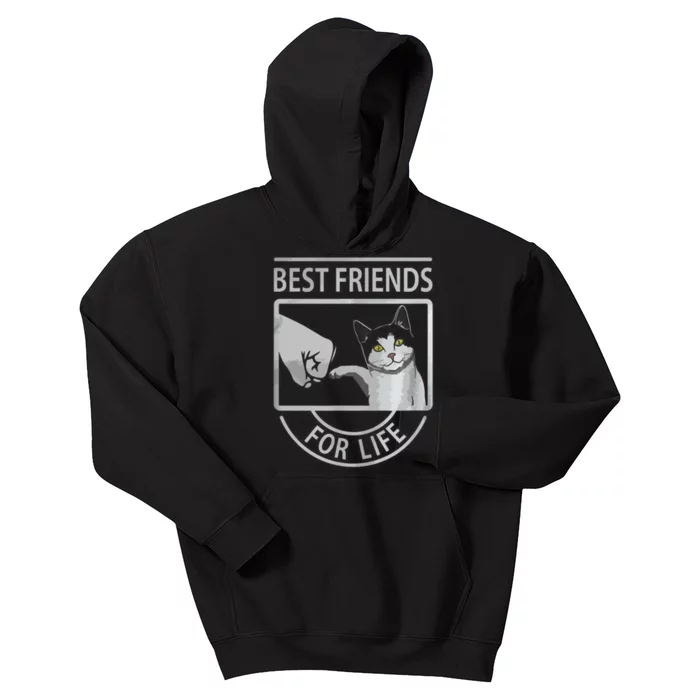 Bff Cat Awesome Cat Kids Hoodie