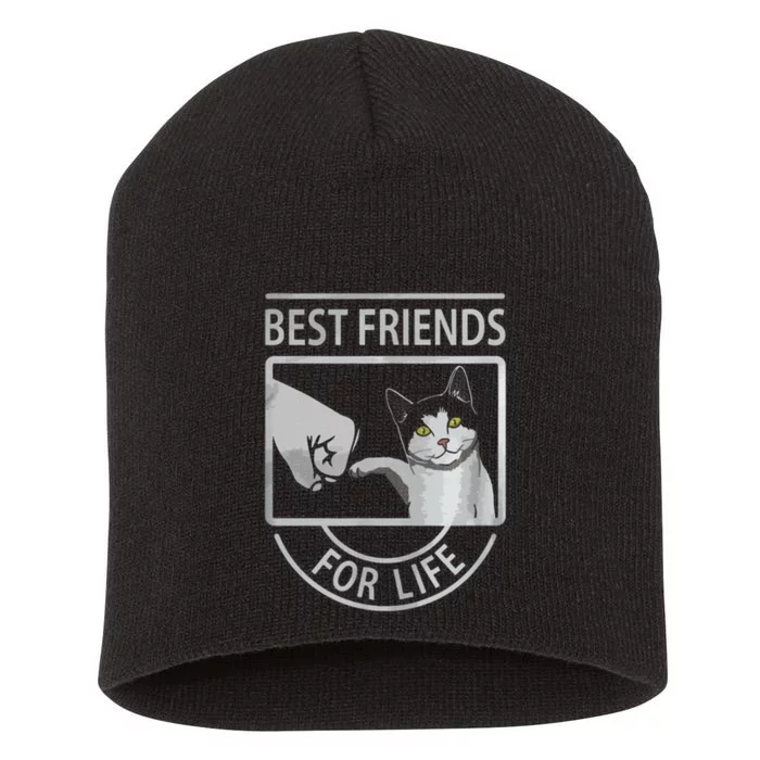 Bff Cat Awesome Cat Short Acrylic Beanie