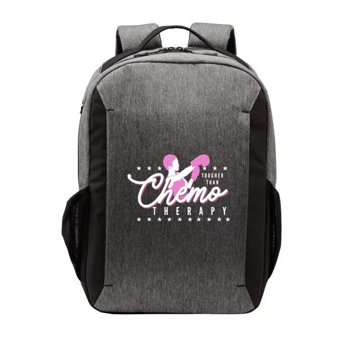 Breast Cancer Awareness Tougher Than Chemotherapy Meaningful Gift Vector Backpack