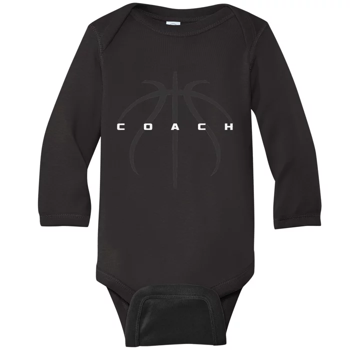 Basketball Coach Apparel Basketball Coach Baby Long Sleeve Bodysuit