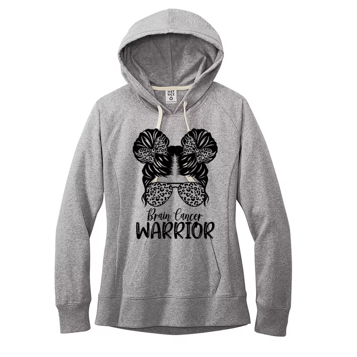 Brain Cancer Awareness Month Brain Cancer Warrior Cute Gift Women's Fleece Hoodie