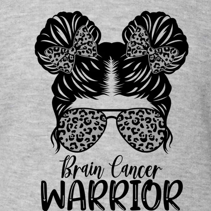 Brain Cancer Awareness Month Brain Cancer Warrior Cute Gift Toddler Sweatshirt