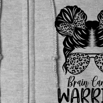 Brain Cancer Awareness Month Brain Cancer Warrior Cute Gift Full Zip Hoodie