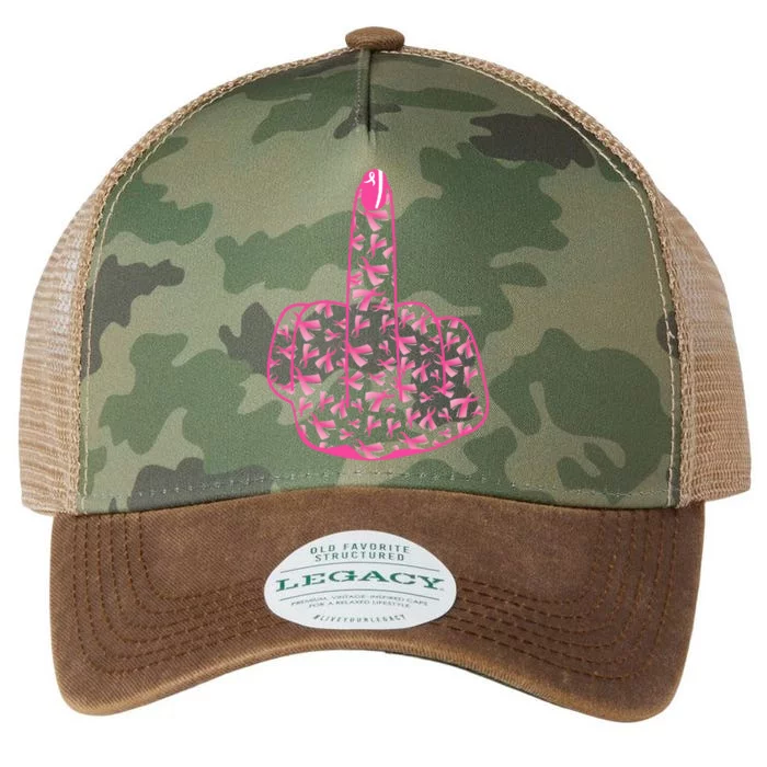 Breast Cancer Awareness FCK Breast Cancer Finger Legacy Tie Dye Trucker Hat