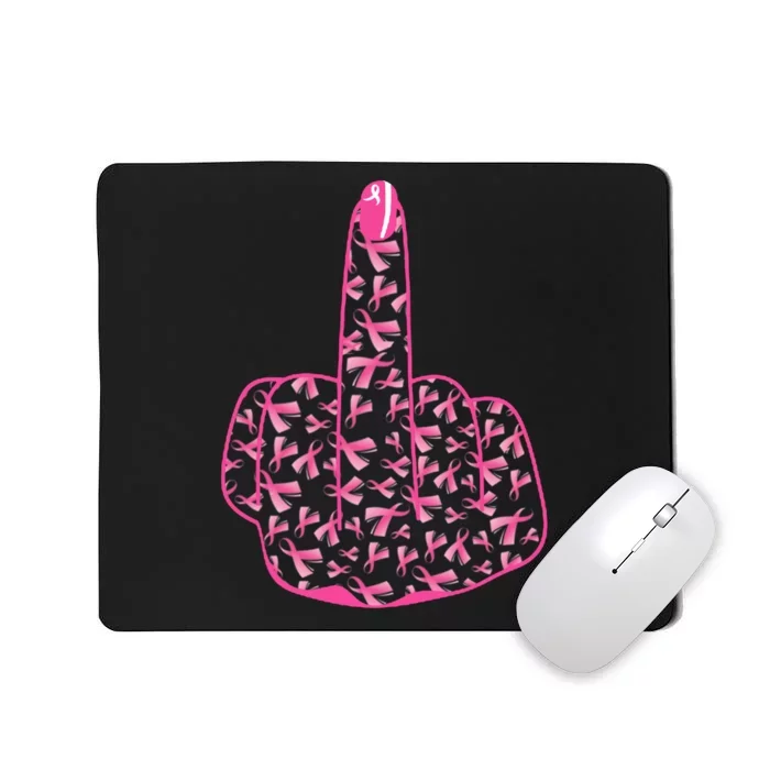 Breast Cancer Awareness FCK Breast Cancer Finger Mousepad