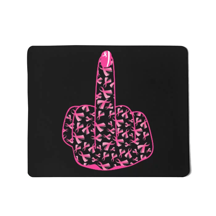 Breast Cancer Awareness FCK Breast Cancer Finger Mousepad